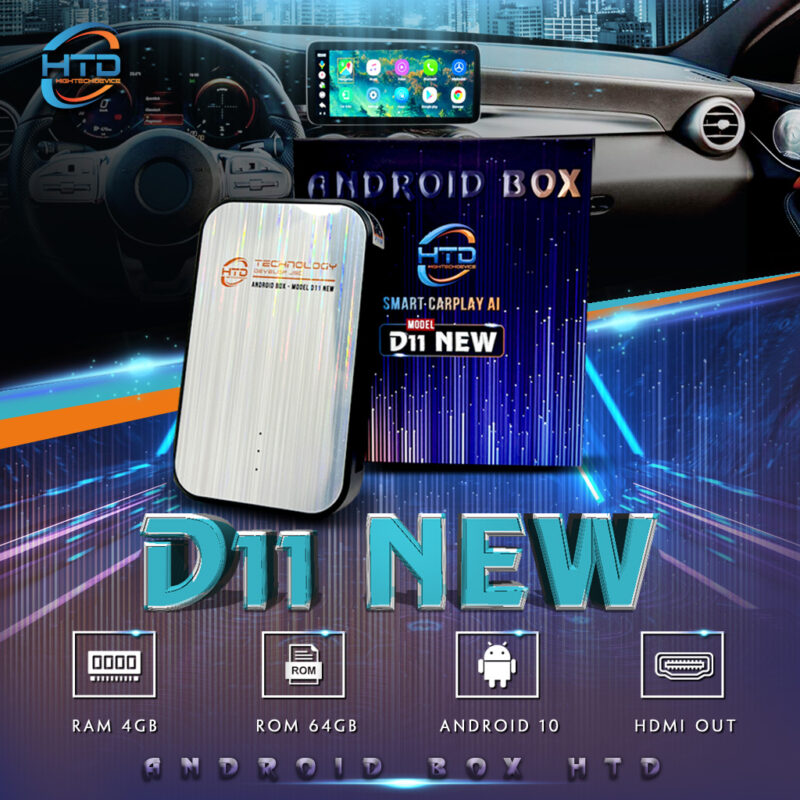 HTD Smart Android Box cho ô tô D11 New htd smart android box cho o to d11 new android 10