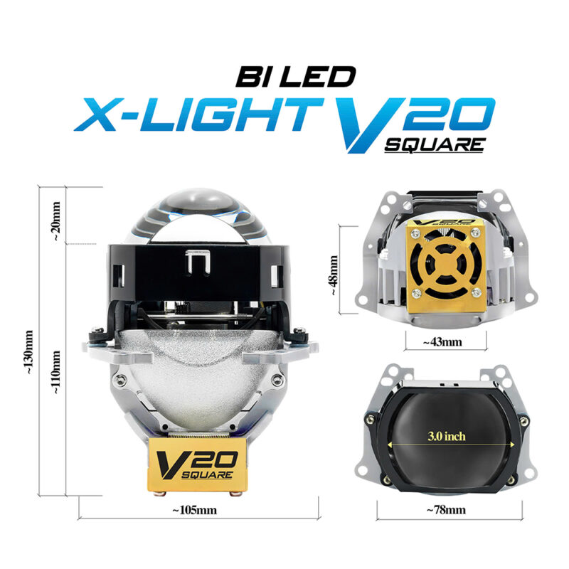 bi led x light v20 square bn1