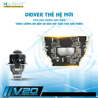 Bi led X-light V20 New 2025 Driver thế hệ mới