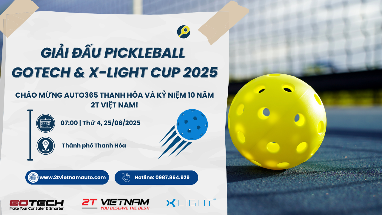 CÔNG BỐ GIẢI ĐẤU PICKLEBALL GOTECH & X-LIGHT CUP 2025 giai dau