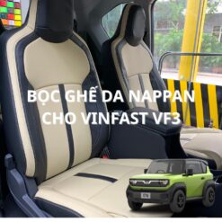 Bọc Ghế Da Nappa Cho VinFast VF3 – Nâng Tầm Đẳng Cấp, Bảo Vệ Ghế Zin Tuyệt Đối