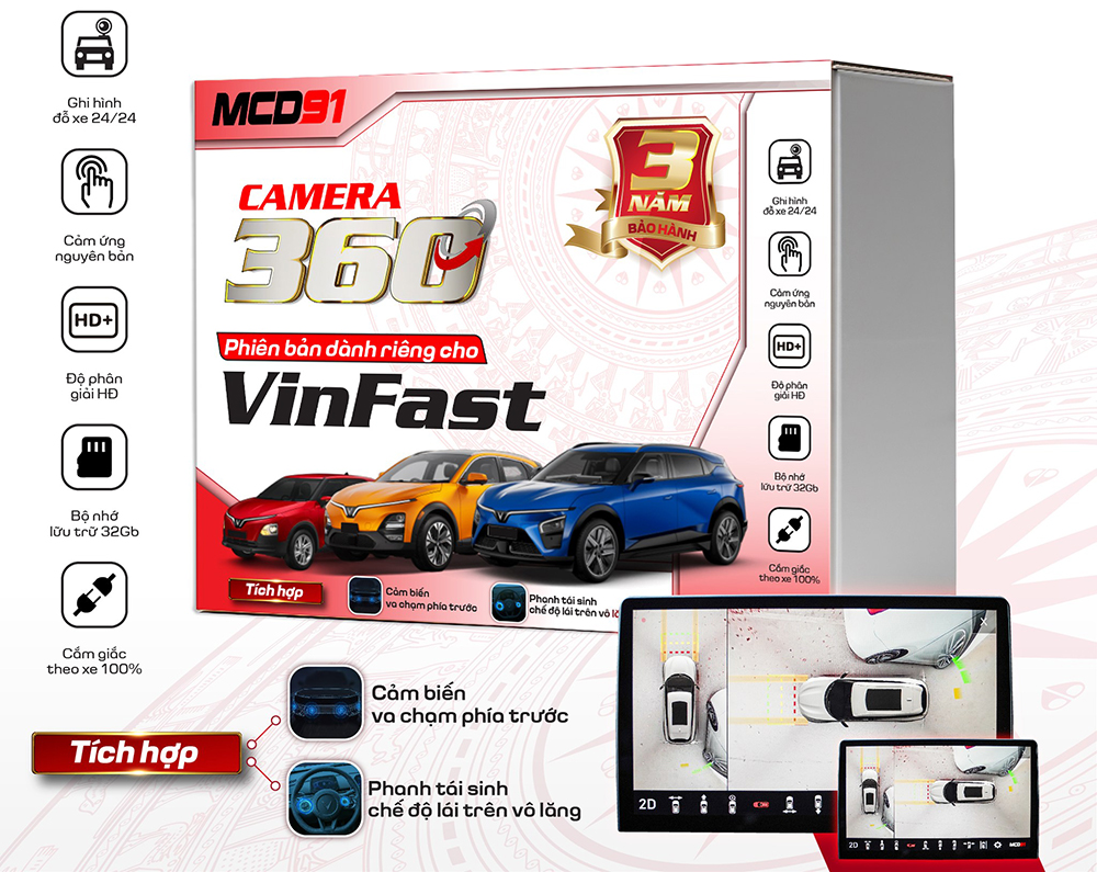 Camera 360 cho Vinfast Limo Green