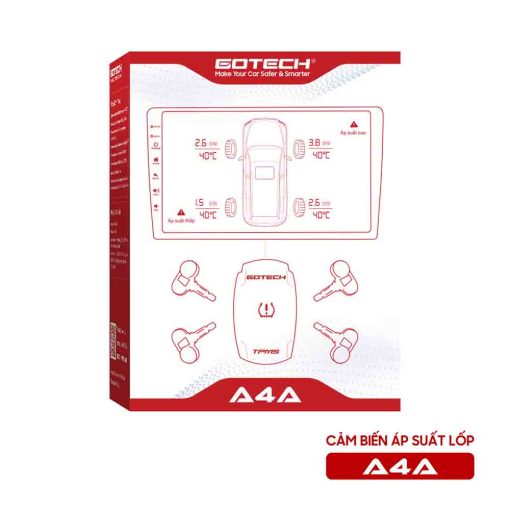 Cảm biến áp suất lốp Gotech A4A – Giải pháp an toàn và hiện đại cho xe ô tô