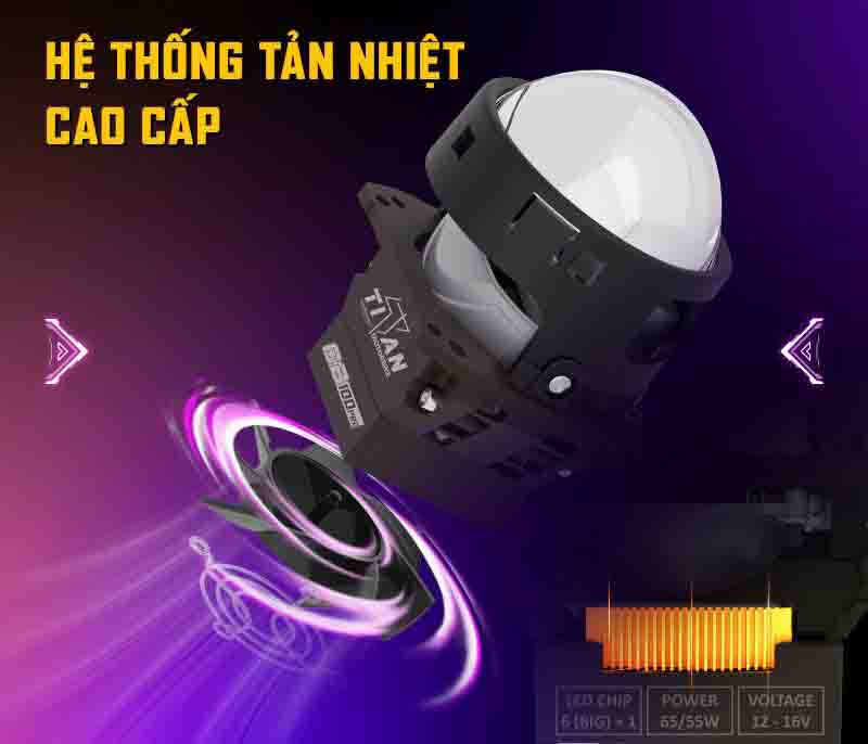 bi led titan moto cb100 pro 6