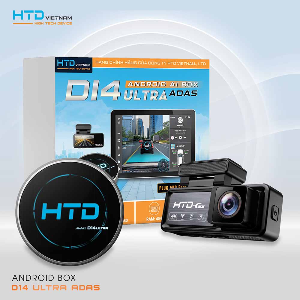 Android box D14 Ultra ADAS – Nâng cấp màn hình zin thành android thông minh, an toàn toàn diện