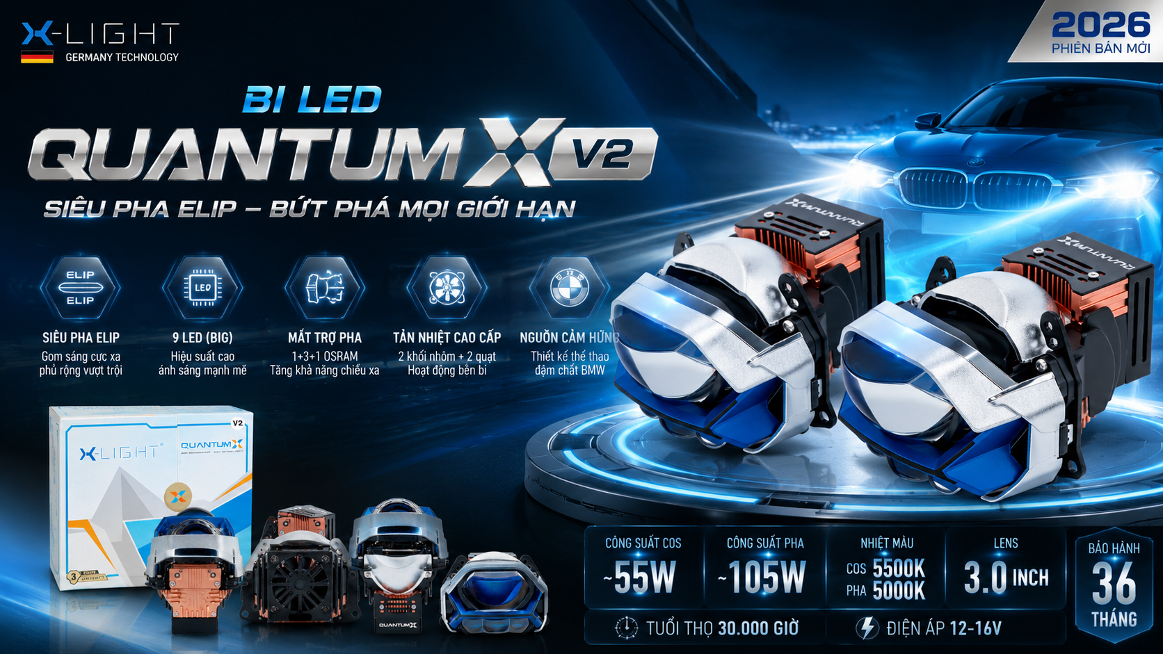 Bi LED X-Light Quantum X V2