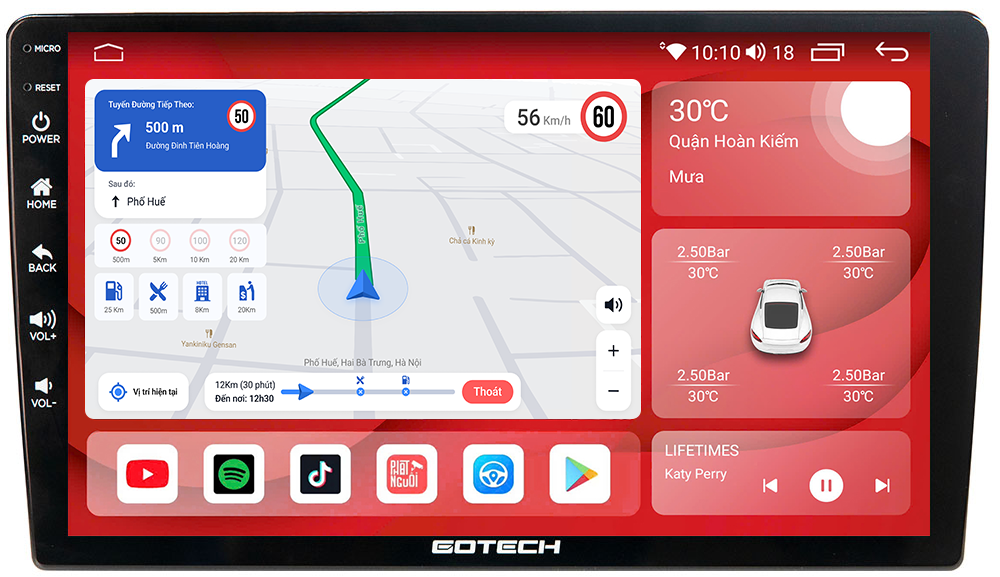 Màn hình Android ô tô Gotech G4