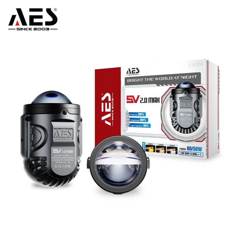 Bi Gầm AES SV 2.0 Max – Nâng Cấp Ánh Sáng Gầm Mạnh Mẽ, Linh Hoạt 3 Nhiệt Màu