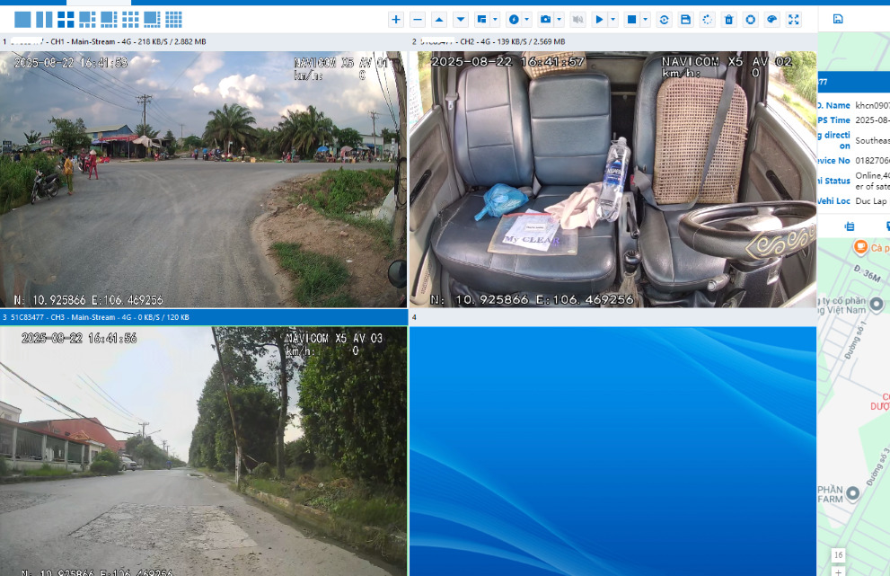 camera hanh trinh navicom x5 3ch 4g gps 8