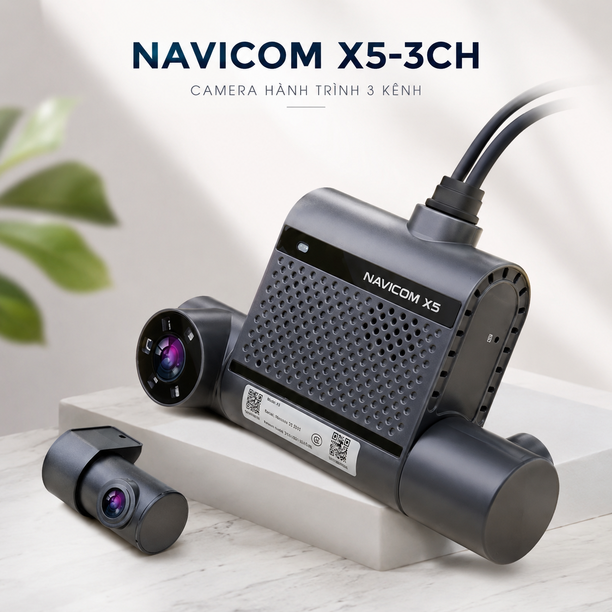 Camera Hành Trình Navicom X5 3CH 4G GPS – Giám Sát Xe Từ Xa Toàn Diện Trước, Trong Và Sau Xe