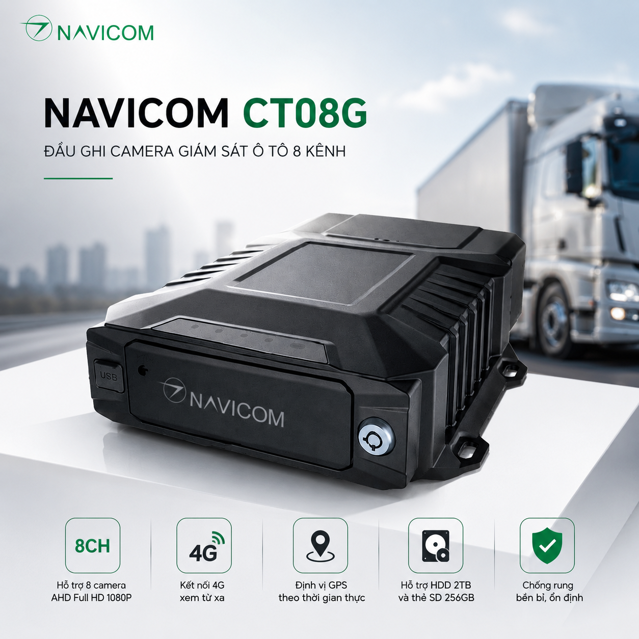 Đầu Ghi Camera Giám Sát Ô Tô 8 Kênh Navicom CT05G – Giải Pháp Quản Lý Phương Tiện Từ Xa Hiệu Quả