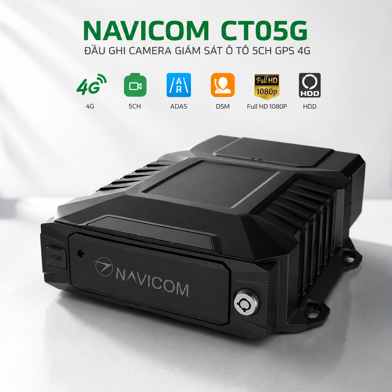 Đầu Ghi Camera Giám Sát Ô Tô Navicom CT05G 5 Kênh GPS 4G – Giải Pháp Quản Lý Phương Tiện Từ Xa Hiệu Quả