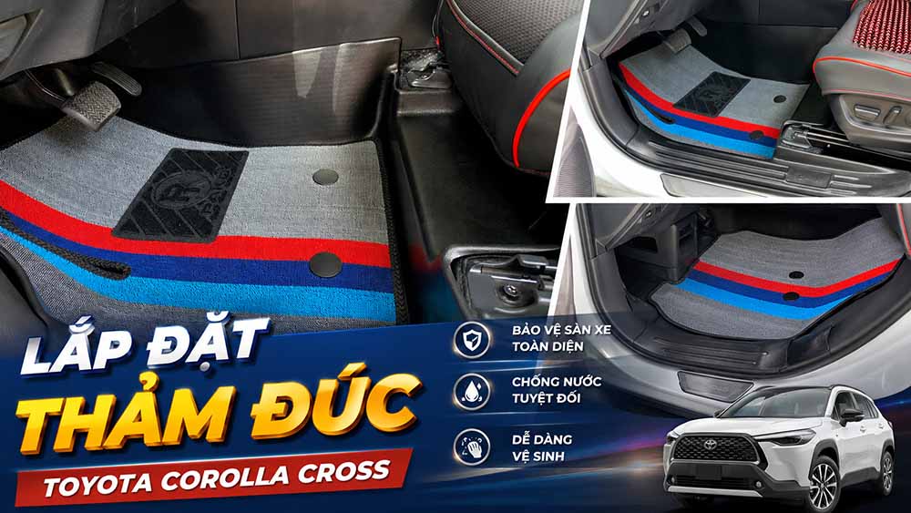 Lắp Đặt Thảm Đúc Cho Toyota Cross 2025