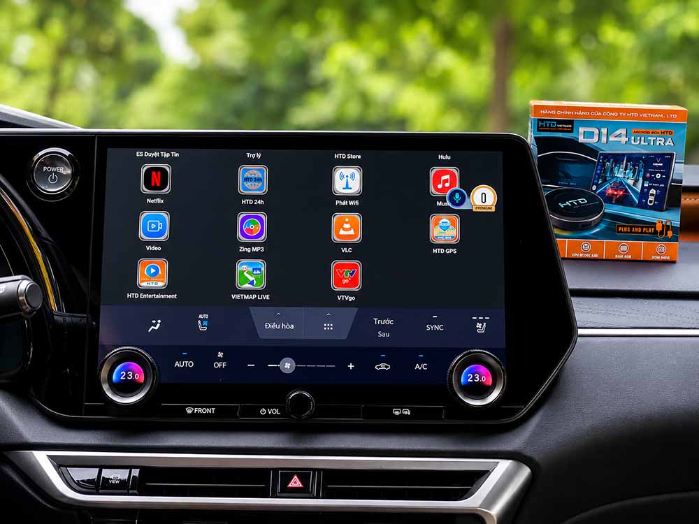 nang cap android box htd d14 ultra cho lexus rx350 3