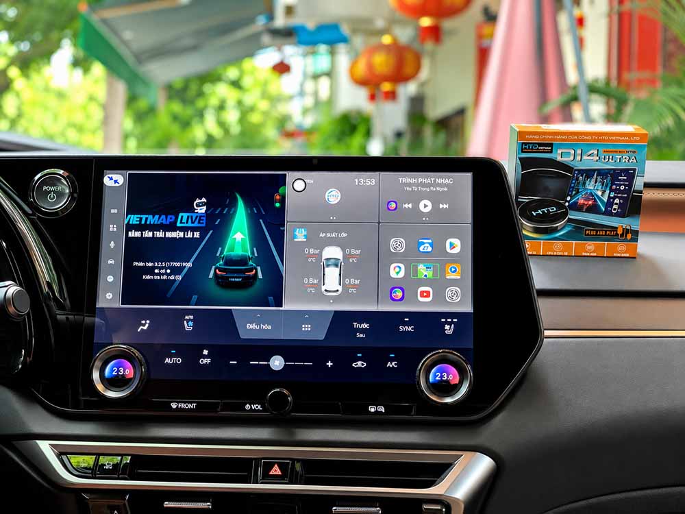 nang cap android box htd d14 ultra cho lexus rx350 4