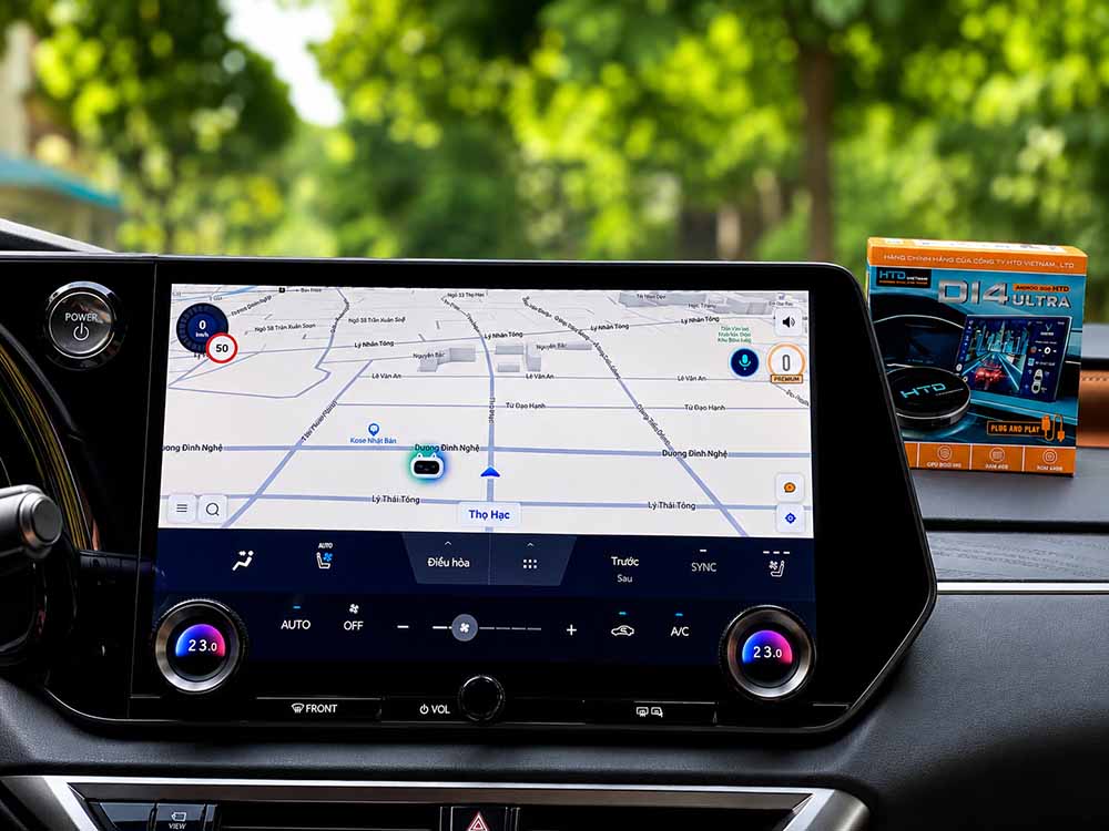 nang cap android box htd d14 ultra cho lexus rx350 6