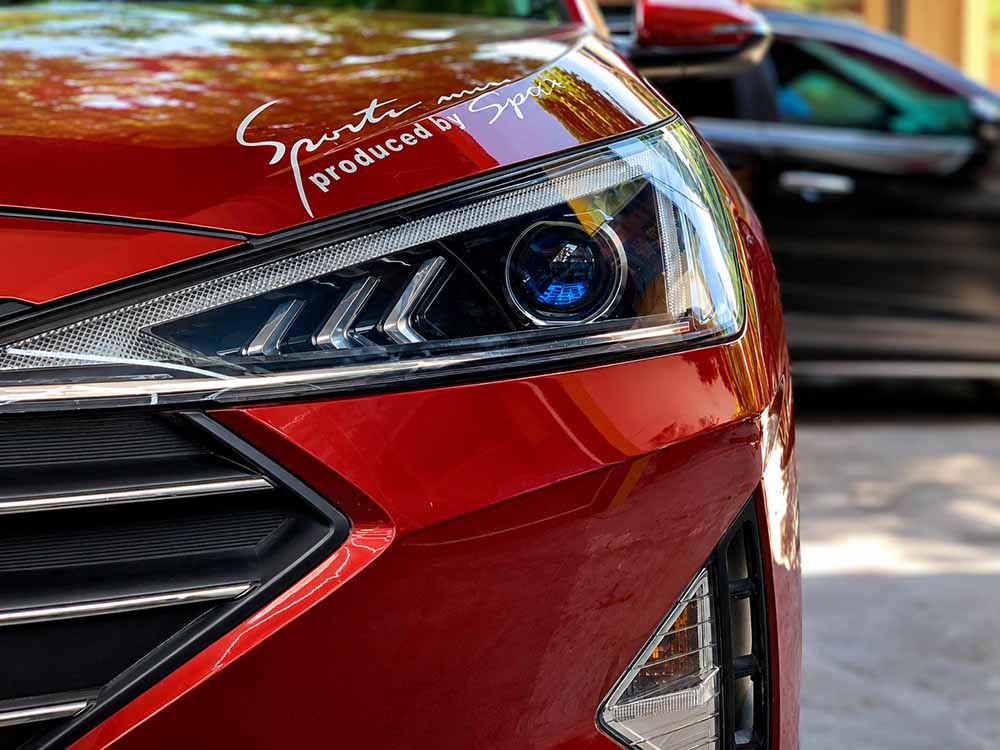 nang cap anh sang hyundai elantra 2018 voi bi led matrix light m2 plus 5