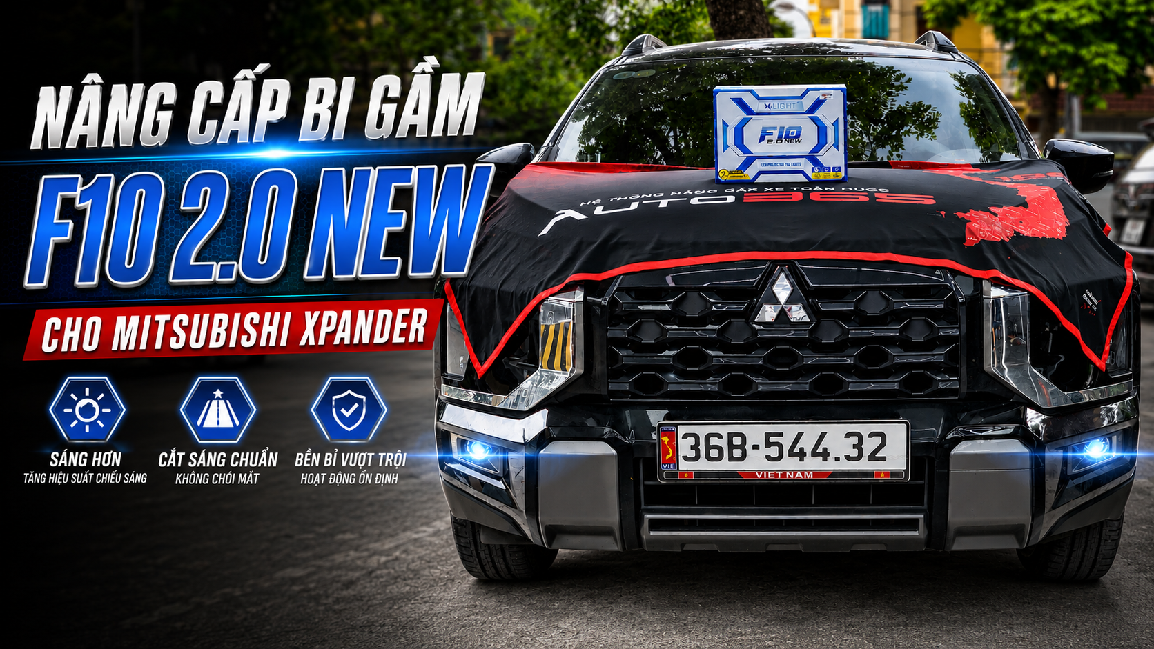 Nâng Cấp Bi Gầm F10 2.0 New Cho Mitsubishi Xpander