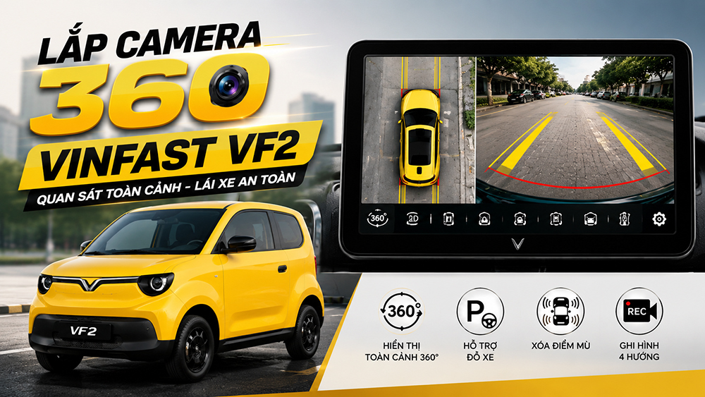 Camera 360 VinFast VF2 tại Thanh Hóa – Giải pháp hỗ trợ lái xe an toàn và tiện lợi