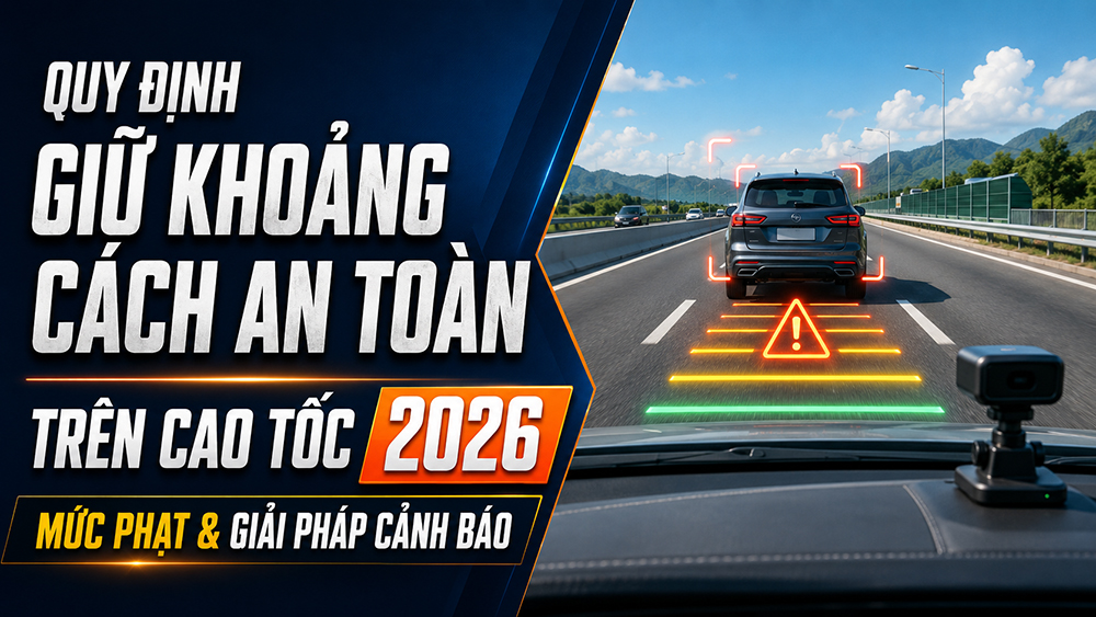 Quy định giữ khoảng cách an toàn trên cao tốc 2026