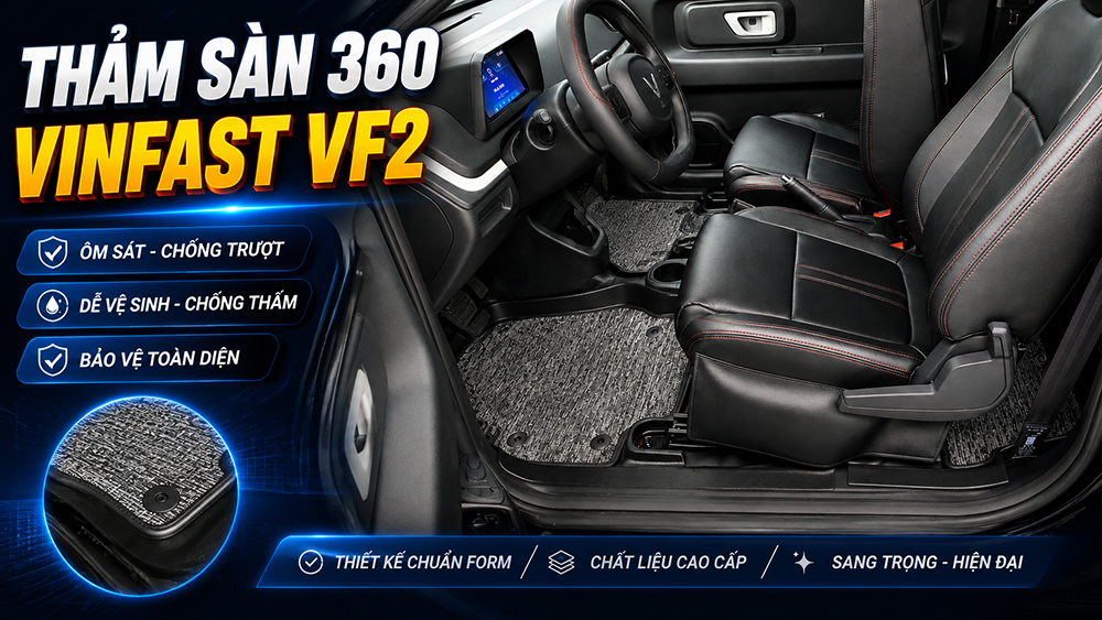 Thảm sàn 360 VinFast VF2 tại Thanh Hóa
