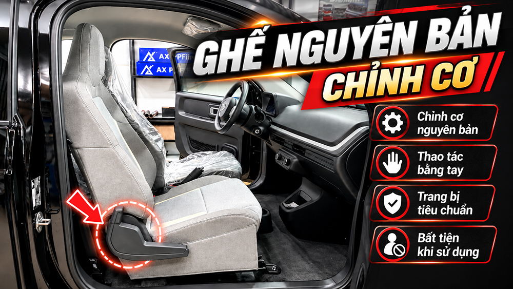 Ghế nguyên bản VinFast VF2 có gì