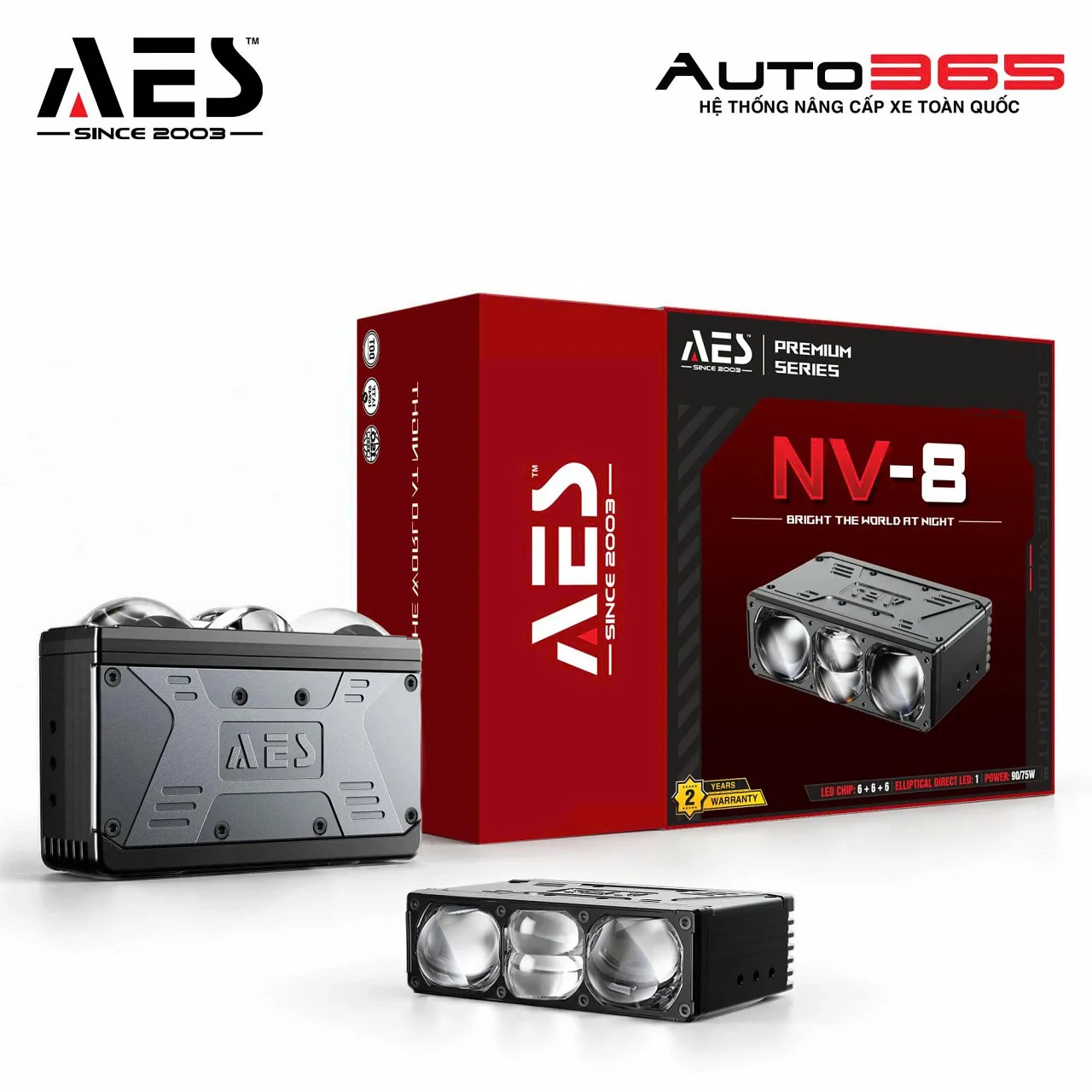 Đèn gầm dạng rời AES NV-8 2026